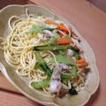 ようくんまんま's cooksnap of when they made 豚バラ小松菜のペペロンチーノ.
