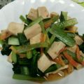 しょうがチューブ's cooksnap of when they made ほっとするね♪高野豆腐と小松菜の炒め煮。.