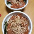スリーエクボ's cooksnap of when they made おかわり～♫　漬丼.