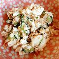 ねこちゃ～ん's cooksnap of when they made 困った時の一品☆豆腐ときゅうり 鰹節合え.