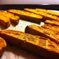 くまのーり's cooksnap of when they made ノンオイル☆干し芋＆全粒粉☆ビスコッティ.