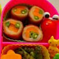 tamakoma's cooksnap of when they made ＊豚こまのいんげんと人参の照り巻き＊.