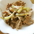 iketa's cooksnap of when they made 島らっきょうと豚肉の炒め.