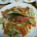 mintami's cooksnap of when they made 鮭のワイン蒸し.