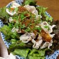 YUKIKI☆'s cooksnap of when they made 豚しゃぶサラダ梅ドレッシング.