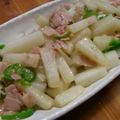 まえっちturbo's cooksnap of when they made 長いものベーコン炒め.