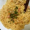 pohem's cooksnap of when they made 麺つゆで簡単和風パスタ.