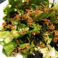 ぺー子1019's cooksnap of when they made レタス海苔しらすサラダ.