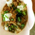 yumi1123's cooksnap of when they made なすと豚バラ肉の大根おろしかけ煮.