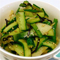 ちづお's cooksnap of when they made 塩昆布と白だしが決め手★きゅうりの和え物.