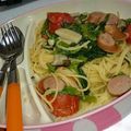 くままままろん's cooksnap of when they made ほうれん草、トマト、チーズのパスタ.