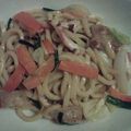 xちょびx's cooksnap of when they made 簡単♪きのこたっぷり焼きうどんマヨ醤油味.