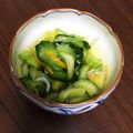 ハルルソラ's cooksnap of when they made ゆず茶で♢胡瓜・セロリ・わかめの酢の物.