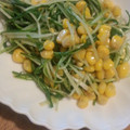 ナンキンハゼ's cooksnap of when they made 水菜とコーンのバターしょうゆ炒め.