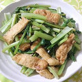 moruchama's cooksnap of when they made 簡単副菜☆蕪の葉と油揚げのポン酢和え.
