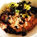 はるはるはるち's cooksnap of when they made ごまが香る！アボカドと水菜のネギトロ丼.