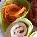 ４番目's cooksnap of when they made お弁当にも♪キャベツとハムのくるくる巻き.