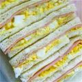 kamoery's cooksnap of when they made ハムとタマゴのサンドウィッチ.