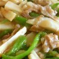 雪子☆'s cooksnap of when they made 青椒肉絲.