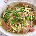 haruiroもも's cooksnap of when they made ☺簡単ランチ✿菜の花とベーコンのパスタ☺.