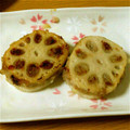 meguyuu's cooksnap of when they made 蓮根のひき肉はさみ焼き.