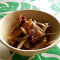 ★☆プルメリア☆★'s cooksnap of when they made コンニャクとゴボウの甘辛炒め.