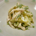 Haru Haru's cooksnap of when they made セロリと蒸し鶏のスイチリマヨ和え.