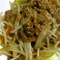 にゃんまま♪'s cooksnap of when they made 簡単☆牛こまのオイスターソース炒め★.