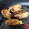 cacheee's cooksnap of when they made さつまいもの肉巻き.