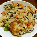 まりなあんとわねっと's cooksnap of when they made 余った煮汁で♪♪炊き込みごはん.