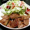 たんたん　's cooksnap of when they made 牛にんにく茎炒め.
