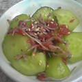 しおとも's cooksnap of when they made きゅうりの梅和え.