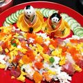BARSAC's cooksnap of when they made ちらし寿司でお雛様とお内裏様☆.