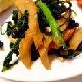 pyonpoco's cooksnap of when they made 苦味が最高♪大根の葉とちくわのきんぴら.