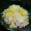 こはくboy's cooksnap of when they made キャベツとベーコンの煮物.