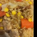 eses86's cooksnap of when they made 炊飯器で簡単★チキンピラフ★.
