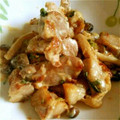 kin0py's cooksnap of when they made 鶏肉とシメジのおかかマヨ炒め.