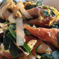 emu♪'s cooksnap of when they made ♪ちくわとニラのたまごとじ♪.