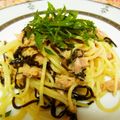 ジュエリーママ's cooksnap of when they made 一人御膳□ツナとふじっ子のパスタ.
