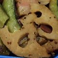 ルナＰボール's cooksnap of when they made スナップえんどうとれんこんのニンニク炒め.
