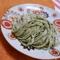 赤い電話's cooksnap of when they made もちもち生パスタ【ほうれんそう】.