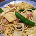 mumiち's cooksnap of when they made 筍の柚子こしょうパスタ.