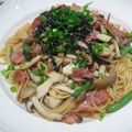 ミル丸ママ's cooksnap of when they made ★キノコの和風パスタ　バター醤油風味★.