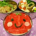 いこたん's cooksnap of when they made キャラ弁に♪りんごちゃんのおにぎり♡.