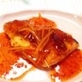 トシコのムスメ's cooksnap of when they made 赤魚唐揚げの甘酢餡かけ.