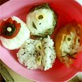 ユッｷ's cooksnap of when they made キャラ弁 ゲゲゲの鬼太郎･ねずみ男.