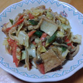 うのっこリー's cooksnap of when they made 春ｷｬﾍﾞﾂと厚揚げみそ炒め.