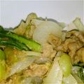 くらずみ's cooksnap of when they made 5分でがっつり。豚バラと青梗菜の生姜炒め.