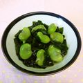 龍青空ママ's cooksnap of when they made 空豆と若布*ほんのり甘やかな淡煮.