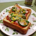サンディサンディ's cooksnap of when they made 作り置き☆お手軽ピザトースト.